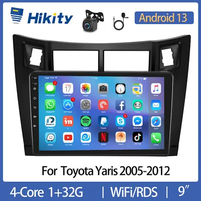 9'' Android 13 Car Stereo Radio GPS NAVI Head Unit For Toyota Yaris 2005-2012 • $159.99