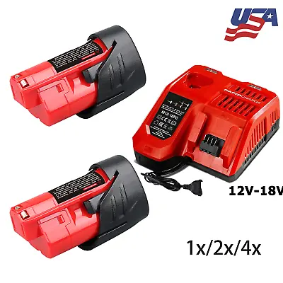 For Milwaukee M12 48-11-2401 Lithium 12 Volt 3.5Ah Battery Or 12V/18v Charger Us • $32.92