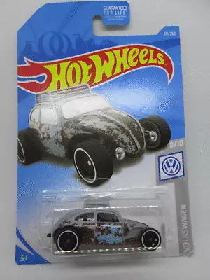 2019 Hot Wheels #69 Volkswagen Series 8/10 CUSTOM VOLKSWAGEN BEETLE Gray Variant • $3.99