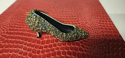 The Metropolitan Museum Of Art HIGH HEEL CHRISTMAS SHOE ORNAMENT Green Gold • $19