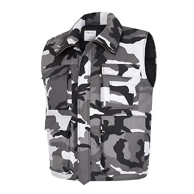 Body Warmer Insulated Vest Camping Fishing Outdoor Waistcoat Snow Urban Camo • $32.82