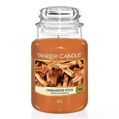 Yankee Candle Scented Large Jar Cinnamon Stick 110-150hrs 567g 10.7cm X 16.8cm • £27.99