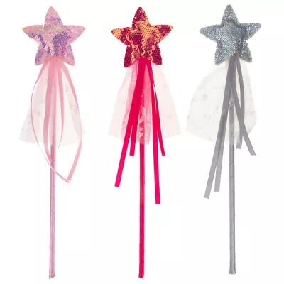  3 Pcs Kids Party Supplies Fairy Wand Toys For Girls Child Flash Cosplay • £9.98