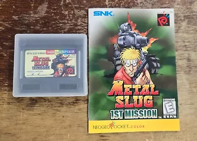 Metal Slug 1st Mission SNK 1999 Neo Geo Pocket Color With Booklet Manual  • $74.99