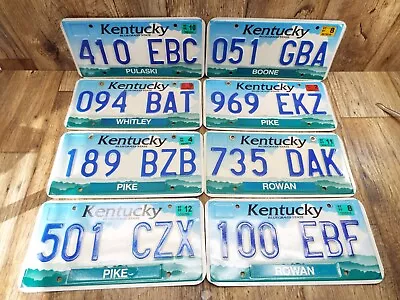 8-VINTAGE Kentucky CLOUD SCENIC-STATE OUTLINE License Plates Lot Man Cave • $32.95