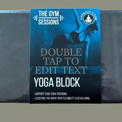 Free DELIVERY -YOGA BLOCK GYM PAD FITNESS FLEXIBILITY FLOW BRICK HIGH DENSITY   • £6.20