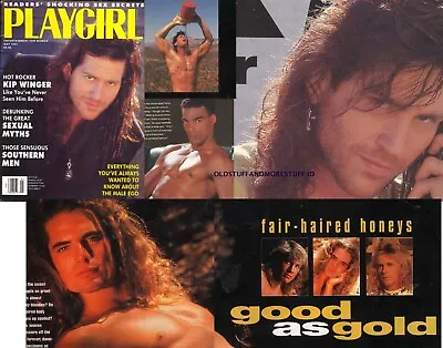 Playgirl 5-91 May 1991 Kip Winger Hairy Mark Barnes Christian Slater Long Hair  • $59.99