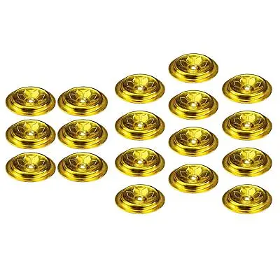 12 Pieces Oil Floating Wicks Disc Holder Aluminum Candle Holder Float Stand • £7.02