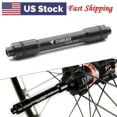 15mm Thru Axle Hub Adapter To 9mm Quick Release QR Skewer MTB Bicycle Sightly US • $11.78