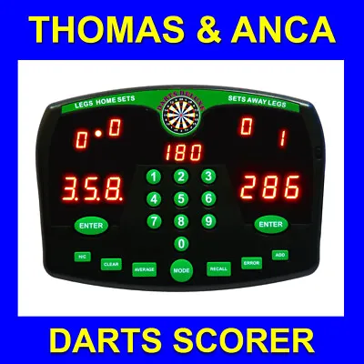 Dart Scorer Darts Electronic Scorer Darts Scoreboard Darts Deluxe Gift For Him • £92.95
