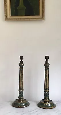 Pair Of Vintage Theodore Alexander Candle Holders • $95