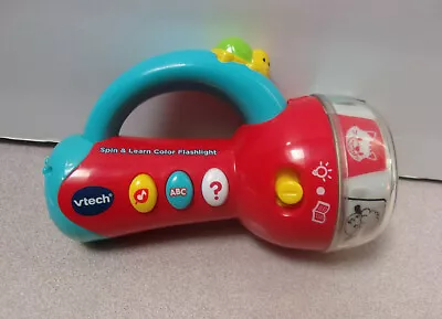 VTech Spin & Learn Color Projecting Flashlight Animal Lights & Sounds • $10