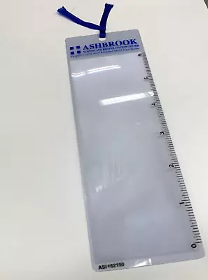 Vintage 6” Plastic Ruler Magnifier Book-marker Ashbrook Nursing • $6.97