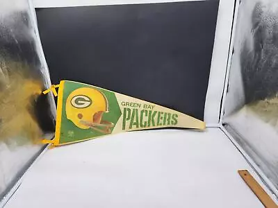 Vintage 29  GREEN BAY PACKERS FOOTBALL Sports Souvenir PENNANT 60-70's • $18.50