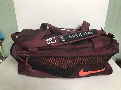 Nike VT AIR Max Virginia Tech Duffle/Gym Bag Mesh Pocket Double Strap Maroon • $50
