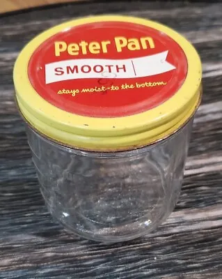 Vintage Peter Pan Smooth Peanut Butter Ball Jar With Lid. Measurements On Jar • $7.50