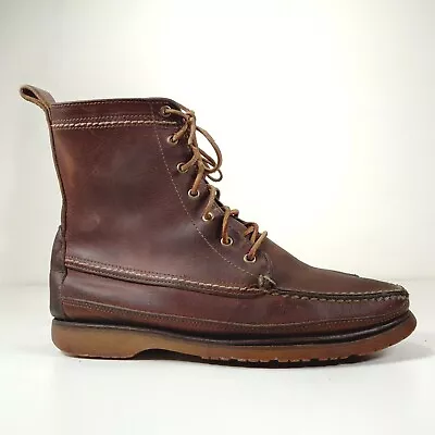 Red Wing X J Crew Boots Men's 8.5 E Wabasha 4592 Moc Style Leather Made In USA • $75