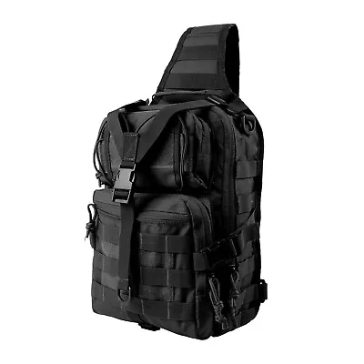 Tactical Sling Bag Pack Range Bag Military Rover Assault Shoulder Backpack Molle • $23.98