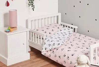 Disney Baby Minnie Mouse Duvet Set By George Home Cotbed Junior Toddler • £14.99