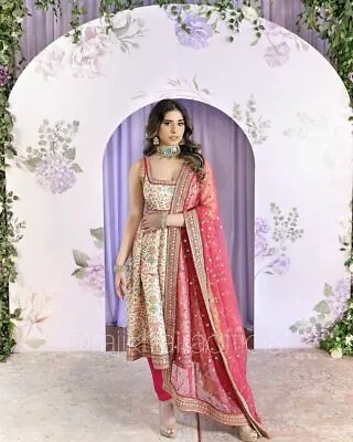 $85.07 • Buy Indian Wedding New Suit Party Anarkali Gown Dress Wear Dress Bollywood Pakistani