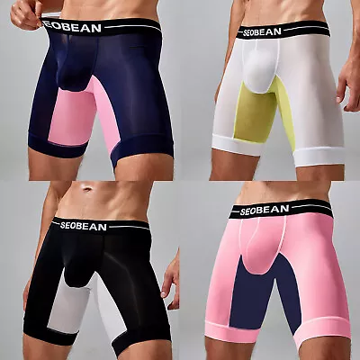 Men Short Pants Athletic Shorts Cycling Leggings Elastic Waist Bodybuilding Gym • $7.35