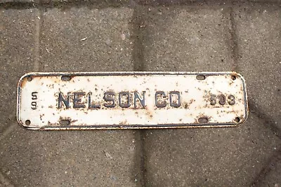 Vintage Original 1959 Nelson County Virginia License Plate Topper Automotive Tag • $249.99