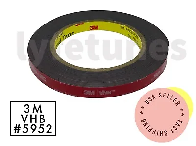 $5.99 • Buy **33 Feet**3M VHB 5952 Double-sided Mounting Tape Adhesive Genuine Foam Tape