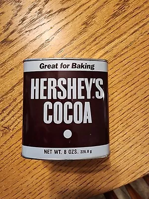 Vintage Hershey's Cocoa Baking Powder Metal Tin 8 Oz. USA Made Collectible Rare • $12.99