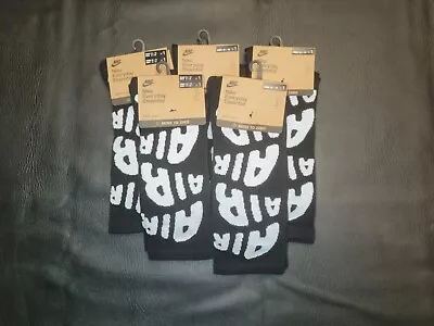Nike Air More Uptempo Black/White Basketball Crew Socks DR9719-010 Sizes L-XL • $34.99
