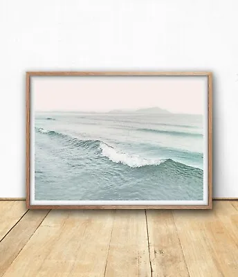 Seascape Ocean Waves Wall Art Print. Relaxing View Great For Home Decor • $76.05