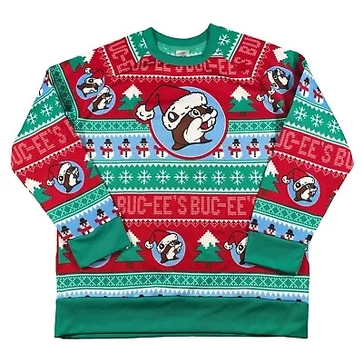 NWOT  Buc-ee's Beaver Snowman/Christmas Trees Ugly Christmas Sweater Sz 2XL • $27.99