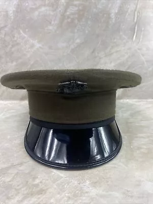 US Marine Corps USMC Alpha Dress Uniform Barracks Cover Hat Cap Green 6 3/4 JJT • $34.99