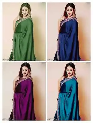 £11.99 • Buy Sari Saree Indian New Designer Fansy Sar Wedding Party Wear Bollywood Pakistani
