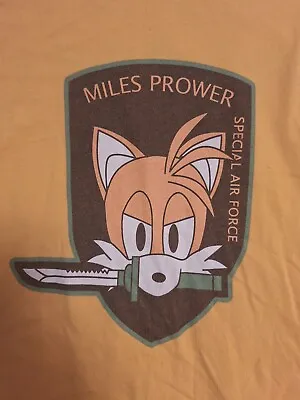 Metal Gear Solid/Sonic (Tails)  Miles Prower Special Air Force  Tshirt Used • $25