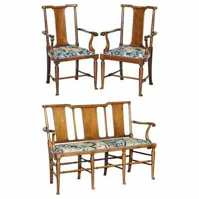£3500 • Buy Restored Suite Of William Morris Richard Norman Shaw Tabard Bench & Armchairs