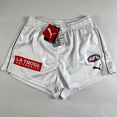$39.99 • Buy Carlton Blues Away Clash Puma Genuine AFL Footy Gym 3  Shorts Mens Large L W34 