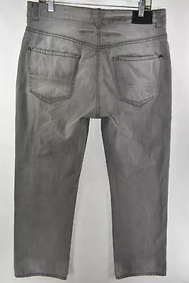 Express Kingston Classic Fit Straight Leg Jeans Mens Size 34x30 Gray Meas. 34x31 • $20.24