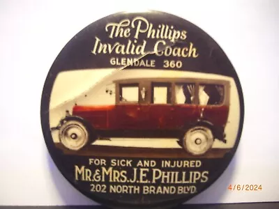 Antique Celluloid Advertising Pocket Mirror • $25