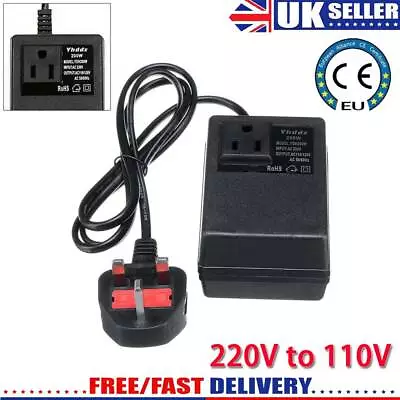 220V To 110V Travel Power Supply Step Down Voltage Transformer Converter UK Plug • £13.59