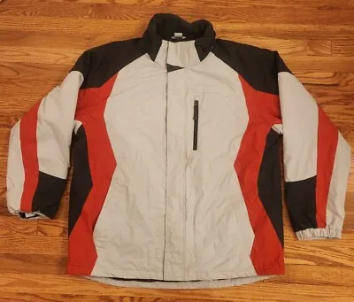 NORDIC TRACK Winter Ski Jacket Men's Sz XL Colorblock Orange Gray Black NO HOOD • $29.99