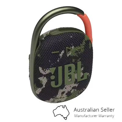 $91 • Buy JBL Clip 4 Portable Bluetooth Speaker With Carabiner- Squad [6925281979392]