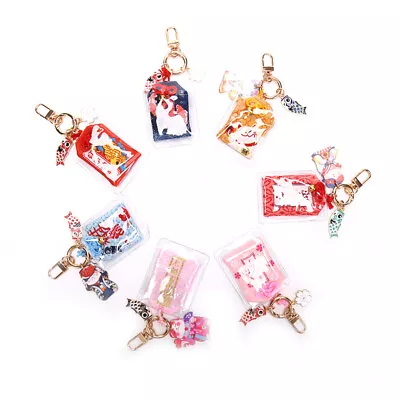 1X Omamori Maneki Neko Dispel Misfortune Lucky Key Holder Keyring Keychain G_-_ • $7.06