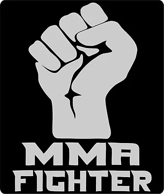 Reflective Mma Fighter Truck Car Window 5.5  Decal Jiu Jitsu Box Extreme Sports • $7.99