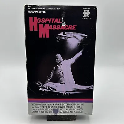 Hospital Massacre 1981 Vhs Horror Mgm X Ray Book Box Slasher Htf Rare! • $100