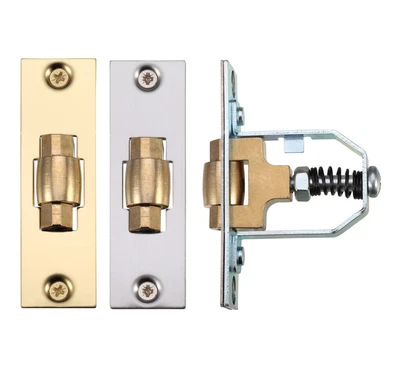 £8.95 • Buy Heavy Duty Adjustable Roller Latch Nickel Mortice Door Spring Ball Catch 76mm