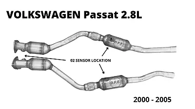 VOLKSWAGEN Passat 2.8L 2000-2005 Catalytic Converter LEFT AND RIGHT • $400