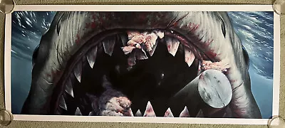 Jaws Shark Horror Movie Art Print Poster Mondo Eyes Without Face Jason Edmiston • $699.99