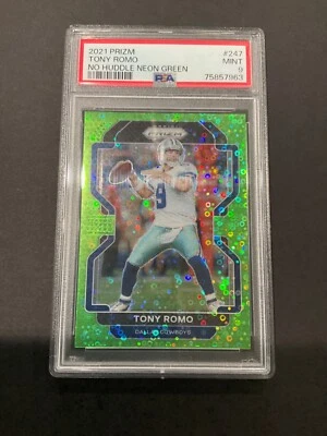 $101.26 • Buy 2021 Prizm No Huddle Neon Green Tony Romo /5 Psa 9