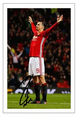 Zlatan Ibrahimovic Manchester United Signed Autograph  Photo Print Soccer • £3.79