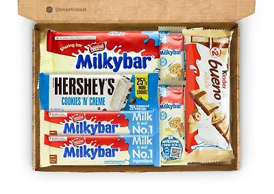 White Chocolate Gift Box | White Milkybar Hamper | Milkybar Letterbox Present • £11.99